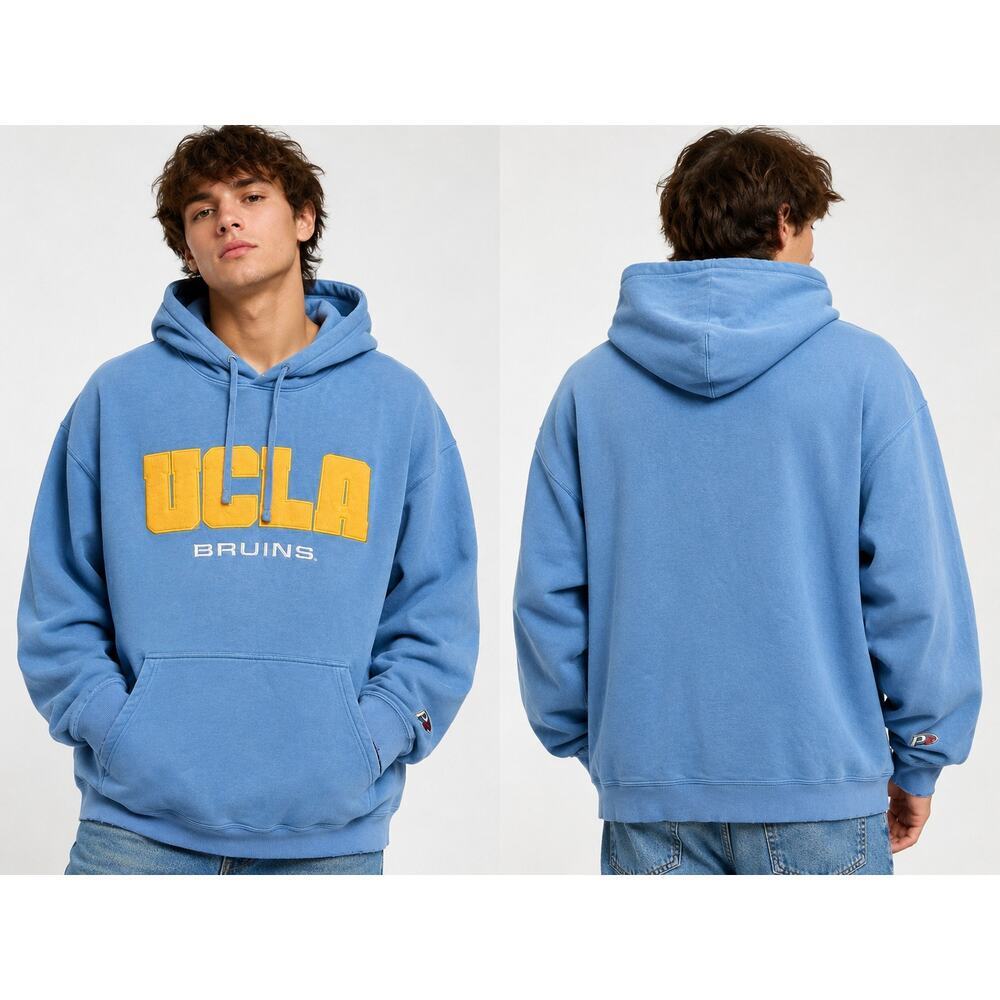 UCLA Bruins Hoodie XXL Powder Blue Oversized College Sweatshirt Y2K